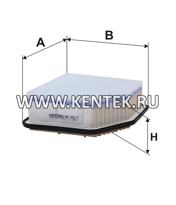 панельный воздушный фильтр FILTRON AP142/7 FILTRON  - фото, характеристики, описание.