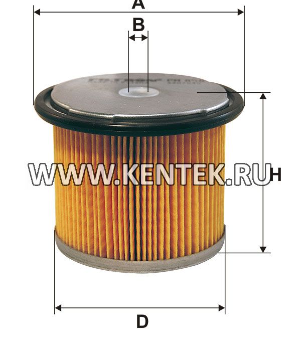 фильтрующий элемент топливного фильтра (с металлическими крышками) FILTRON PM858 FILTRON  - фото, характеристики, описание.