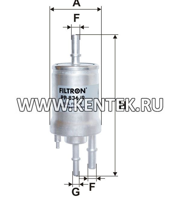топливный фильтр коробочного типа FILTRON PP836/9 FILTRON  - фото, характеристики, описание.