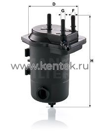 топливный фильтр MANN-FILTER WK939/9X MANN-FILTER  - фото, характеристики, описание.