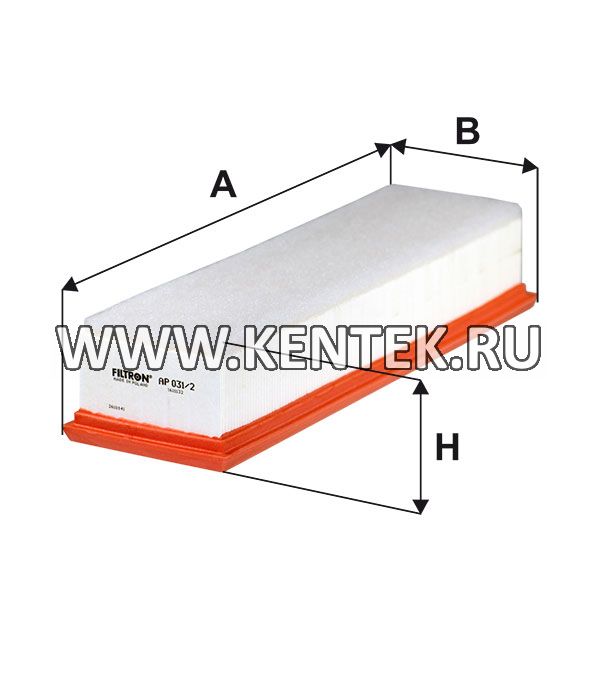 панельный воздушный фильтр FILTRON AP031/2 FILTRON  - фото, характеристики, описание.