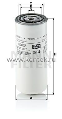 топливный фильтр высокого давления MANN-FILTER WDK962/16 MANN-FILTER  - фото, характеристики, описание.