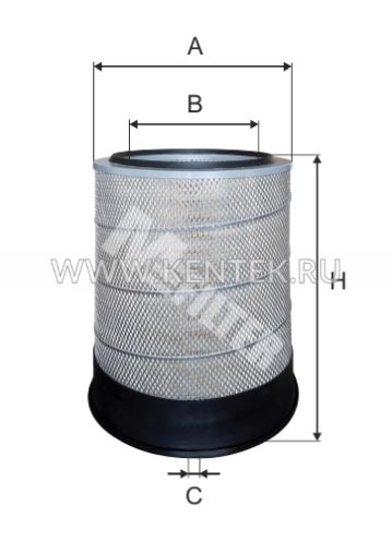 Воздушный фильтр MFILTER A853 M-FILTER  - фото, характеристики, описание.