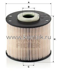 топливный фильтр без метал. частей MANN-FILTER PU927X MANN-FILTER  - фото, характеристики, описание.
