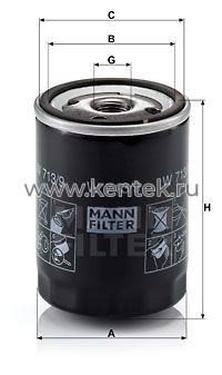 масляный фильтр MANN-FILTER W713/9 MANN-FILTER  - фото, характеристики, описание.
