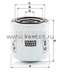 гидравлический фильтр MANN-FILTER W10007 MANN-FILTER  - фото, характеристики, описание.