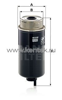топливный фильтр MANN-FILTER WK8160 MANN-FILTER  - фото, характеристики, описание.