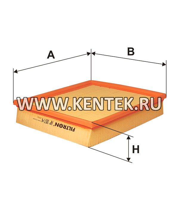 панельный воздушный фильтр FILTRON AP187/4 FILTRON  - фото, характеристики, описание.