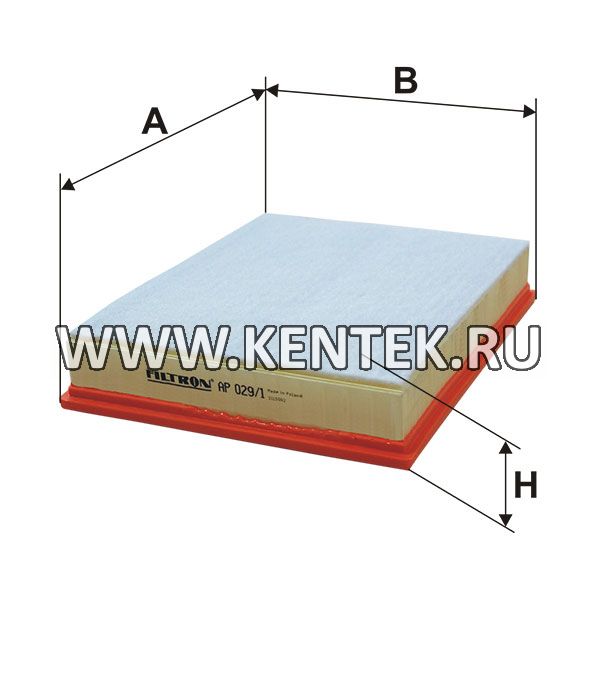 панельный воздушный фильтр FILTRON AP029/1 FILTRON  - фото, характеристики, описание.