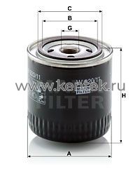 масляный фильтр MANN-FILTER W920/11 MANN-FILTER  - фото, характеристики, описание.