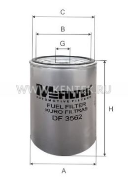 Топливный фильтр MFILTER DF3562 M-FILTER  - фото, характеристики, описание.