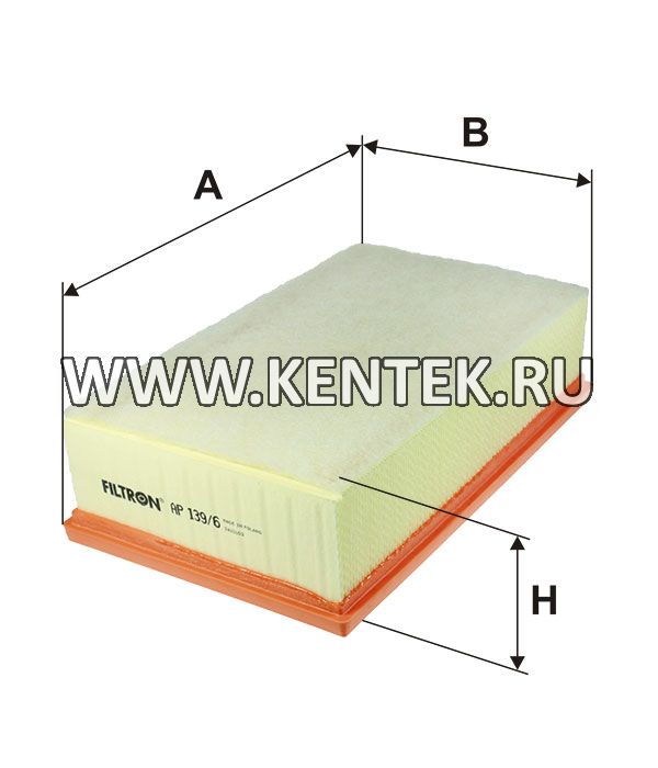 панельный воздушный фильтр FILTRON AP139/6 FILTRON  - фото, характеристики, описание.