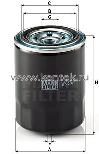 топливный фильтр MANN-FILTER WK822/4 MANN-FILTER  - фото, характеристики, описание.