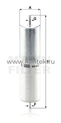 топливный фильтр MANN-FILTER WK6021 MANN-FILTER  - фото, характеристики, описание.