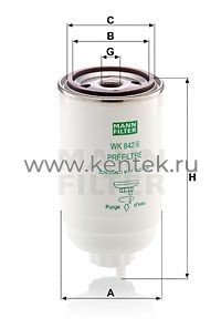 топливный фильтр MANN-FILTER WK842/6 MANN-FILTER  - фото, характеристики, описание.