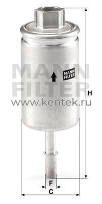 топливный фильтр MANN-FILTER WK57 MANN-FILTER  - фото, характеристики, описание.