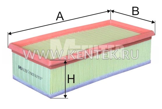  M-FILTER K7003 M-FILTER  - фото, характеристики, описание.