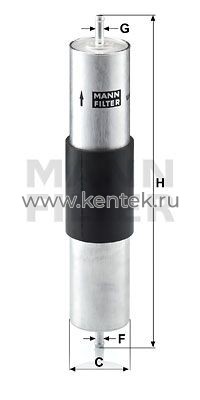 топливный фильтр MANN-FILTER WK516/1 MANN-FILTER  - фото, характеристики, описание.