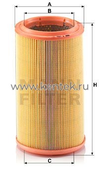 воздушный фильтр MANN-FILTER C1586 MANN-FILTER  - фото, характеристики, описание.