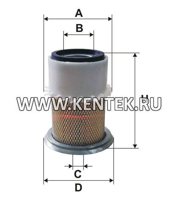 воздушный фильтр с металлическими крышками FILTRON AM419/5 FILTRON  - фото, характеристики, описание.