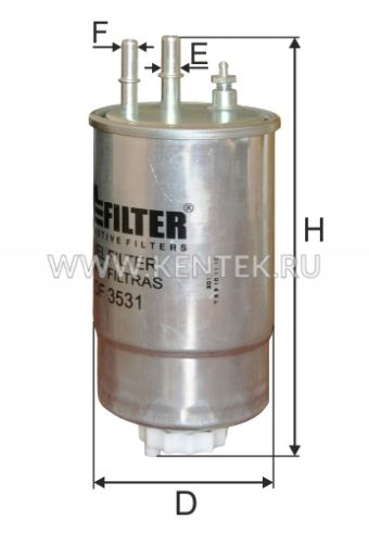 Фильтр топливный M-FILTER DF3531 M-FILTER  - фото, характеристики, описание.