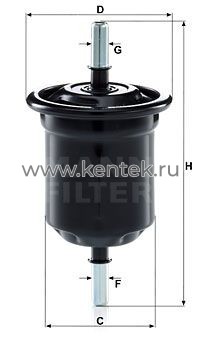 топливный фильтр MANN-FILTER WK6013 MANN-FILTER  - фото, характеристики, описание.