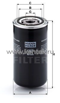 масляный фильтр высокого давления MANN-FILTER WD950/3 MANN-FILTER  - фото, характеристики, описание.