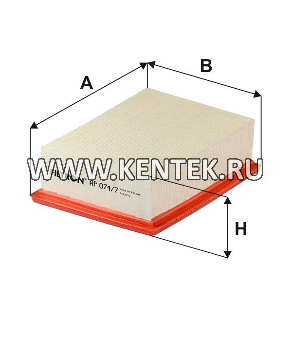 панельный воздушный фильтр FILTRON AP074/7 FILTRON  - фото, характеристики, описание.