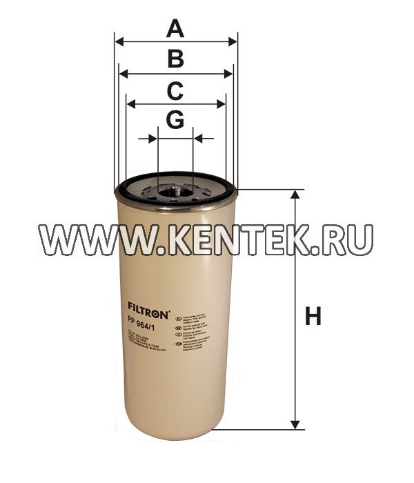 топливный фильтр коробочного типа FILTRON PP964/1 FILTRON  - фото, характеристики, описание.