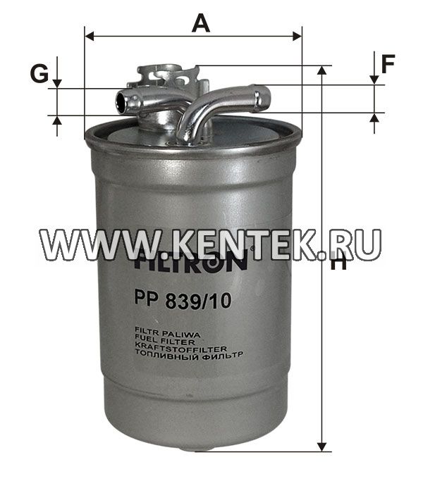 топливный фильтр коробочного типа FILTRON PP839/10 FILTRON  - фото, характеристики, описание.