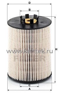 топливный фильтр без метал. частей MANN-FILTER PU815X MANN-FILTER  - фото, характеристики, описание.