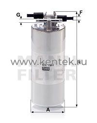 топливный фильтр MANN-FILTER WK7002 MANN-FILTER  - фото, характеристики, описание.