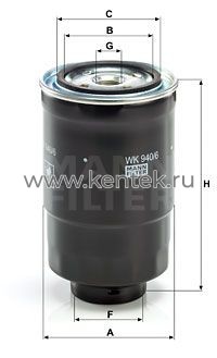 топливный фильтр MANN-FILTER WK940/6 MANN-FILTER  - фото, характеристики, описание.