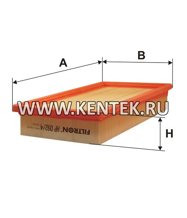 панельный воздушный фильтр FILTRON AP092/4 FILTRON  - фото, характеристики, описание.