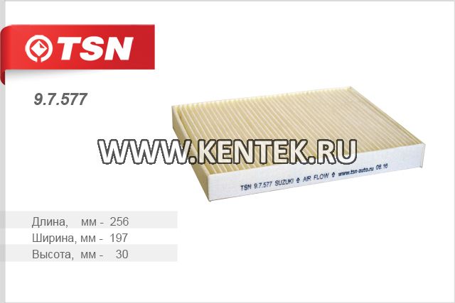 Фильтр салона TSN 9.7.577 TSN  - фото, характеристики, описание.