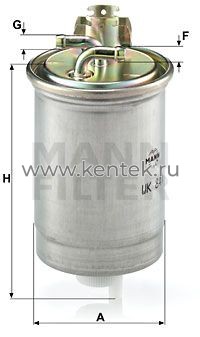 топливный фильтр MANN-FILTER WK841 MANN-FILTER  - фото, характеристики, описание.