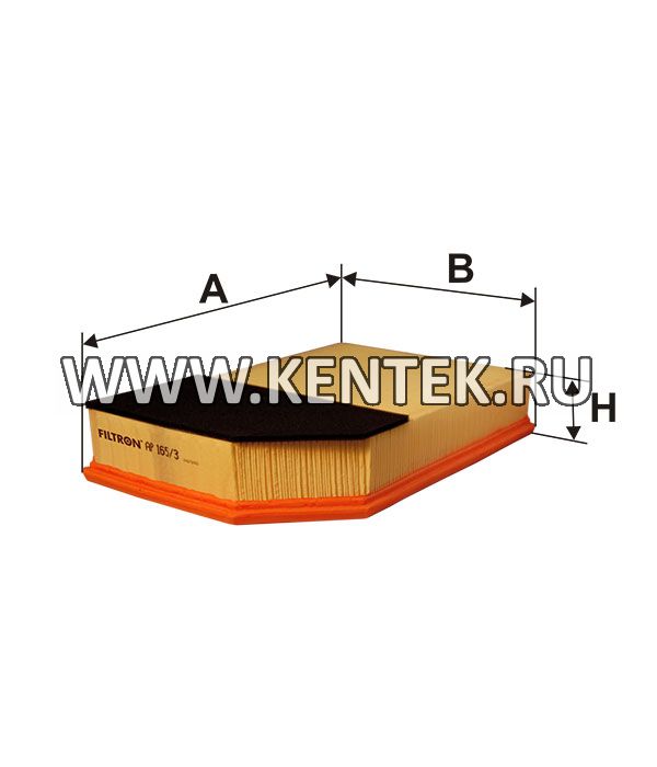 панельный воздушный фильтр FILTRON AP165/3 FILTRON  - фото, характеристики, описание.