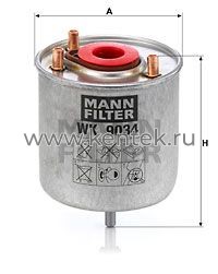 топливный фильтр MANN-FILTER WK9034Z MANN-FILTER  - фото, характеристики, описание.