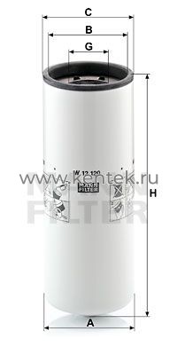 масляный фильтр MANN-FILTER W12120 MANN-FILTER  - фото, характеристики, описание.