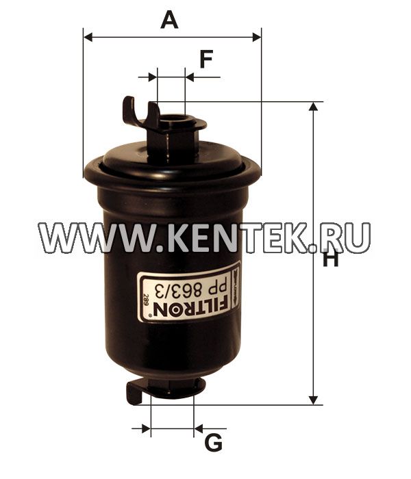 топливный фильтр коробочного типа FILTRON PP863/3 FILTRON  - фото, характеристики, описание.