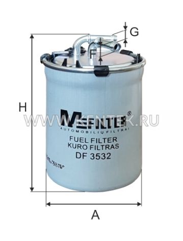 Фильтр топливный M-FILTER DF3532 M-FILTER  - фото, характеристики, описание.