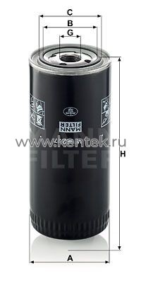 масляный фильтр MANN-FILTER W962/27 MANN-FILTER  - фото, характеристики, описание.