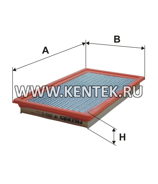 панельный воздушный фильтр FILTRON AP093/3 FILTRON  - фото, характеристики, описание.