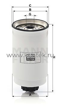 топливный фильтр MANN-FILTER WK880 MANN-FILTER  - фото, характеристики, описание.
