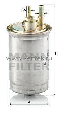 топливный фильтр MANN-FILTER WK853/7 MANN-FILTER  - фото, характеристики, описание.