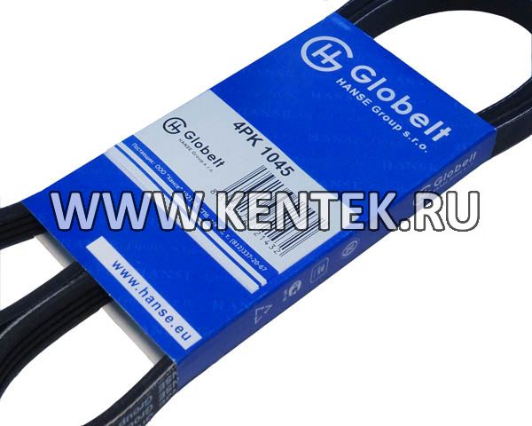 Ремень приводной поликлиновой усиленный GLOBELT 4PK1045 GLOBELT  - фото, характеристики, описание.