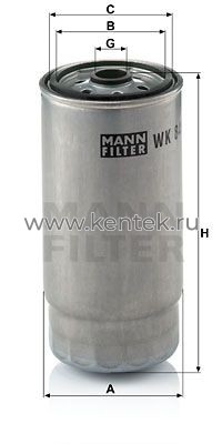 топливный фильтр MANN-FILTER WK845/7 MANN-FILTER  - фото, характеристики, описание.