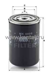 топливный фильтр высокого давления MANN-FILTER WDK940/6 MANN-FILTER  - фото, характеристики, описание.