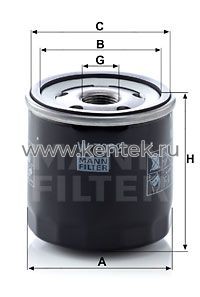 масляный фильтр MANN-FILTER W7032 MANN-FILTER  - фото, характеристики, описание.