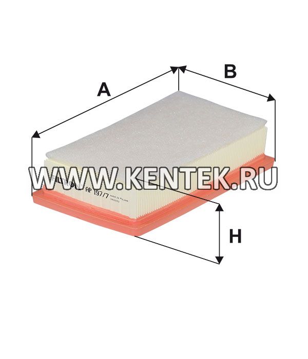 панельный воздушный фильтр FILTRON AP197/7 FILTRON  - фото, характеристики, описание.